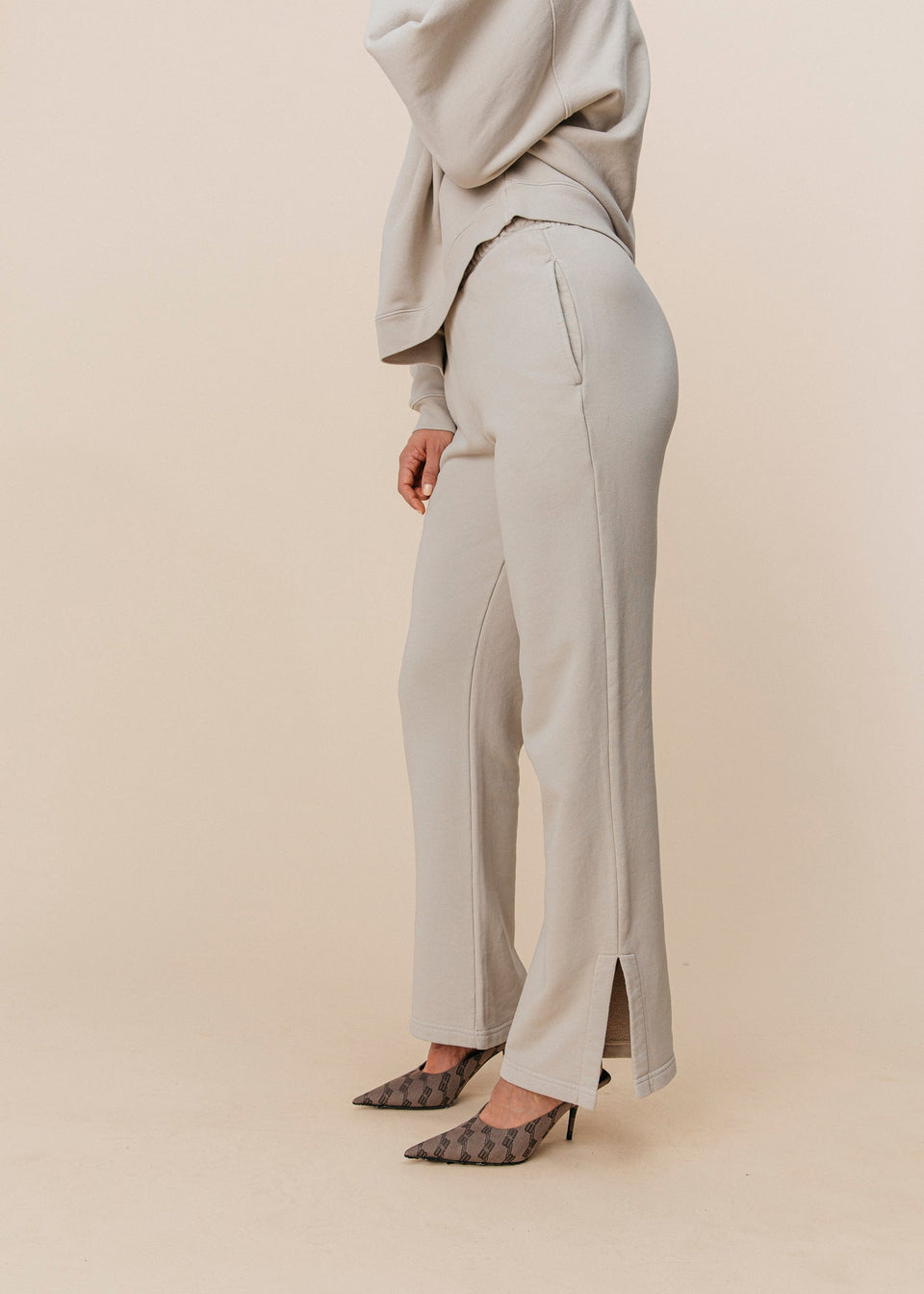 Flare Pant in Stone