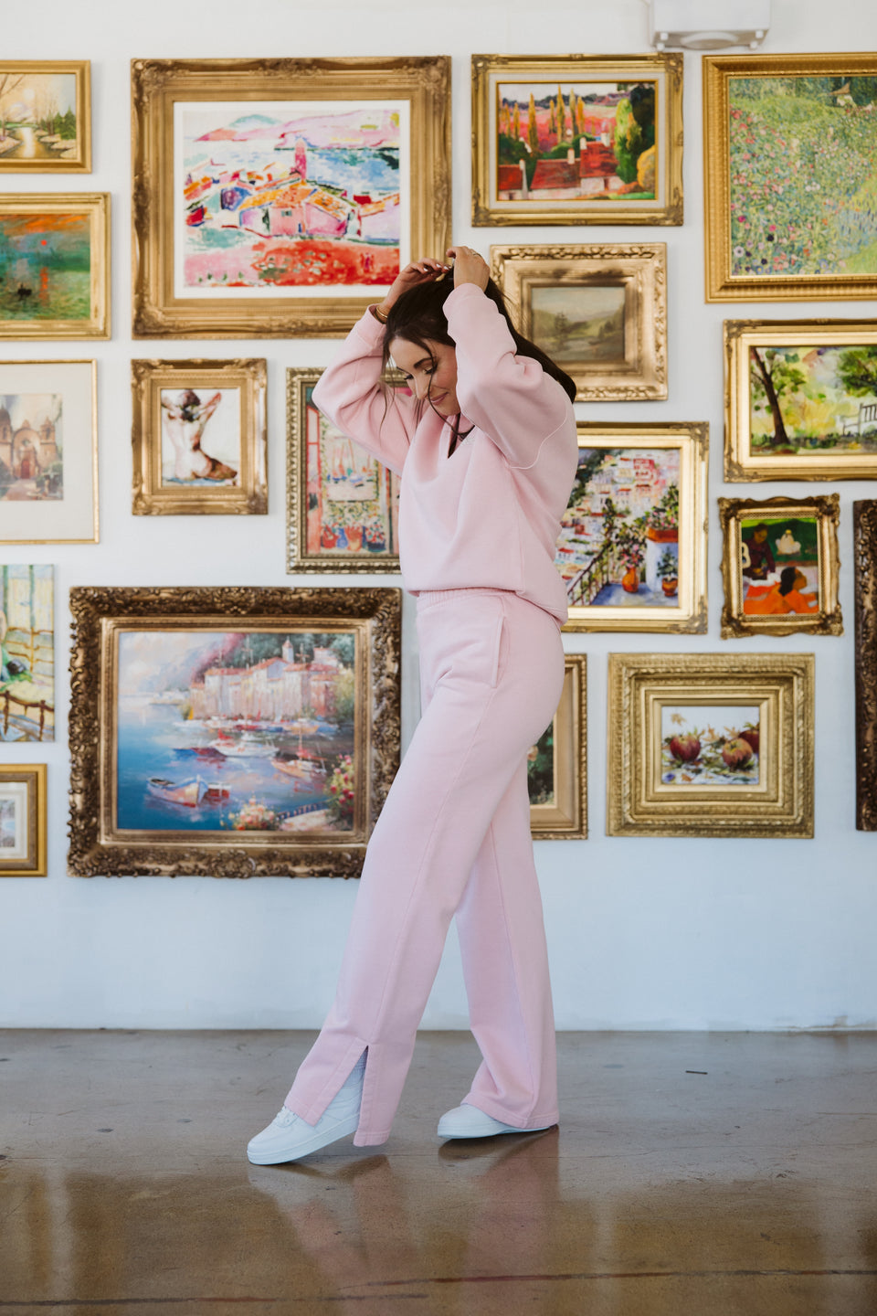 Flare Pant in Blush