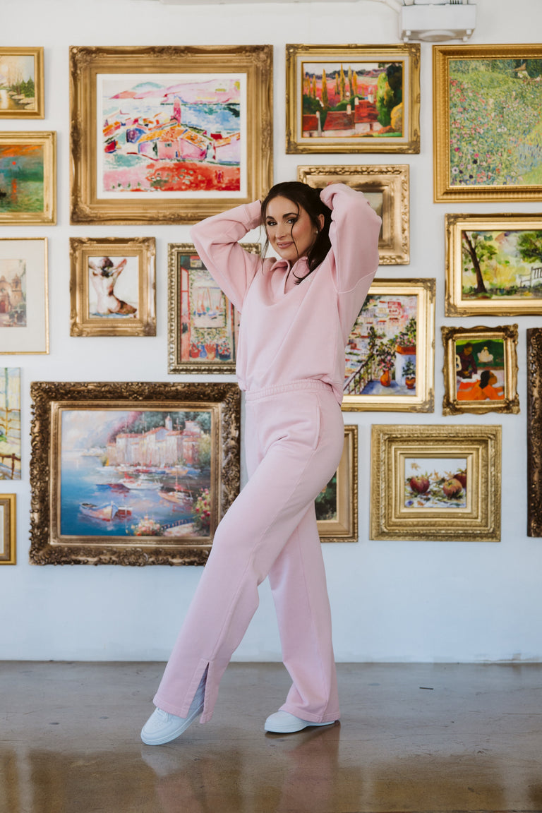 Flare Pant in Blush