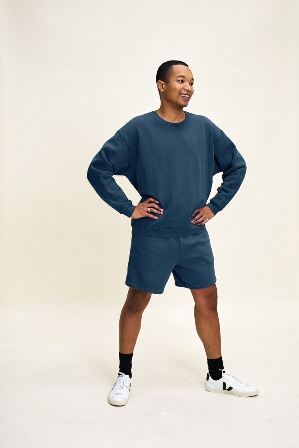 Oversized Crewneck in Cove