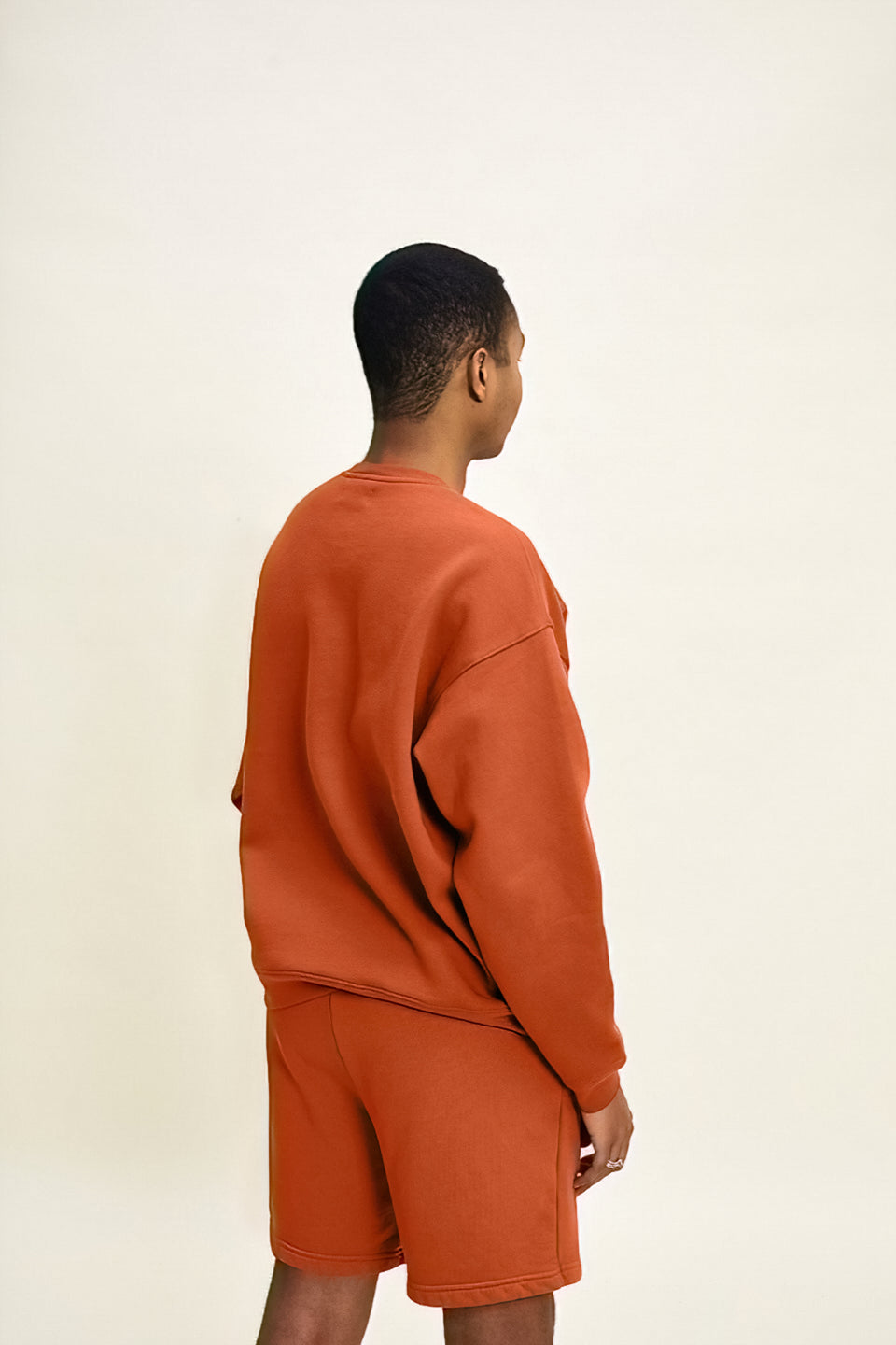 Oversized Crewneck in Negroni