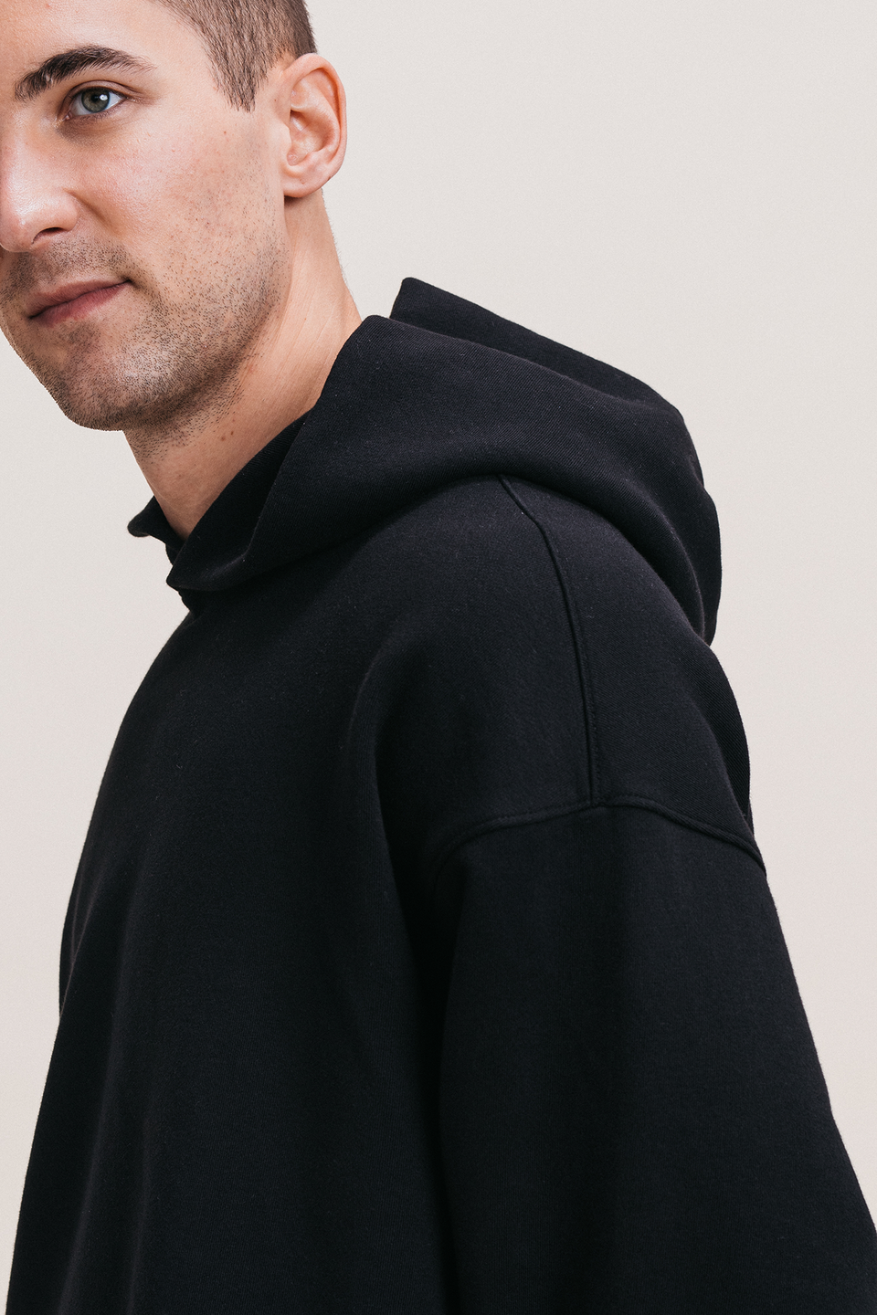 Oversized Hoodie in Black