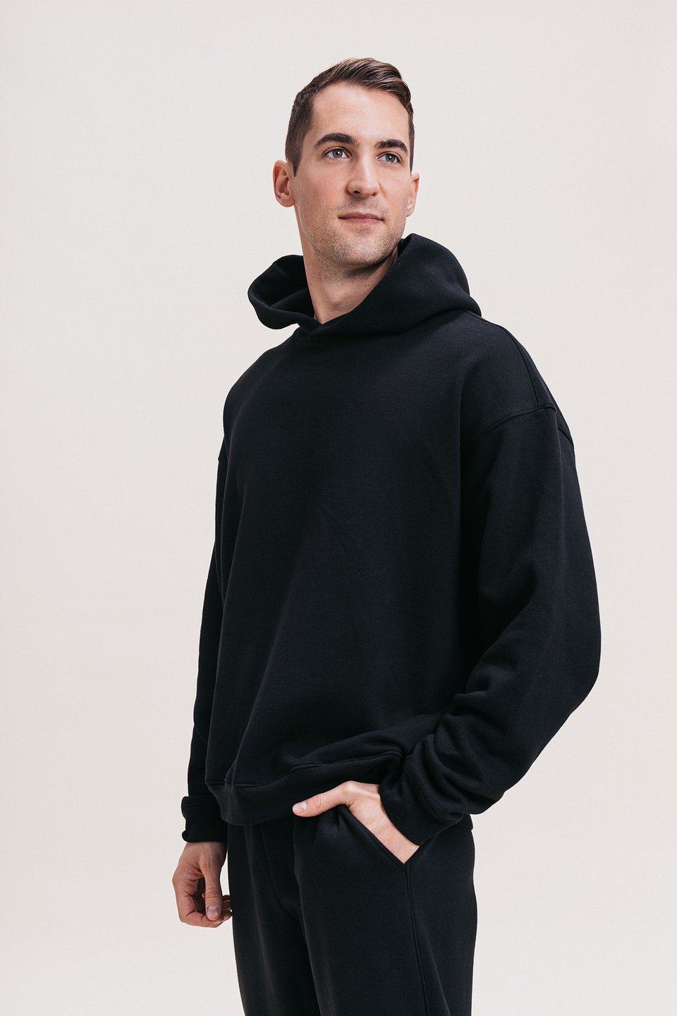 Oversized Hoodie in Black