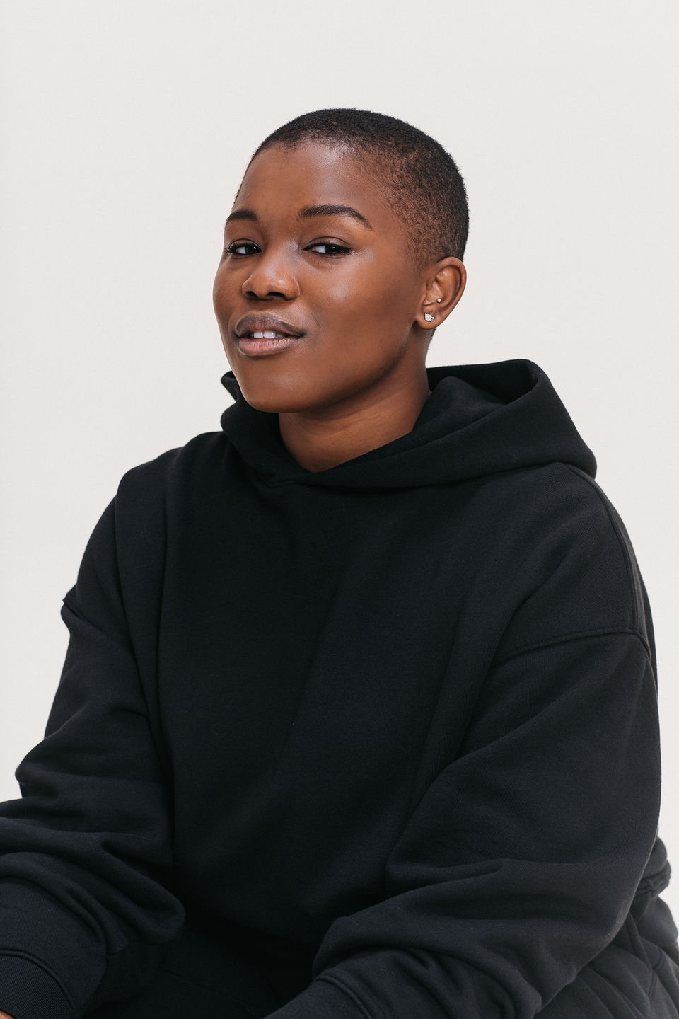 Oversized Hoodie in Black