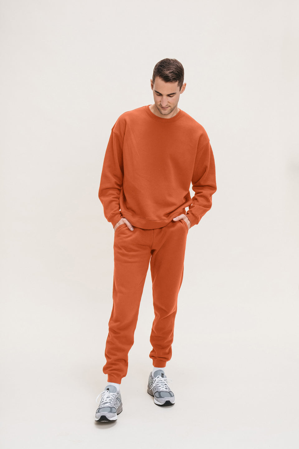 Oversized Crewneck in Negroni