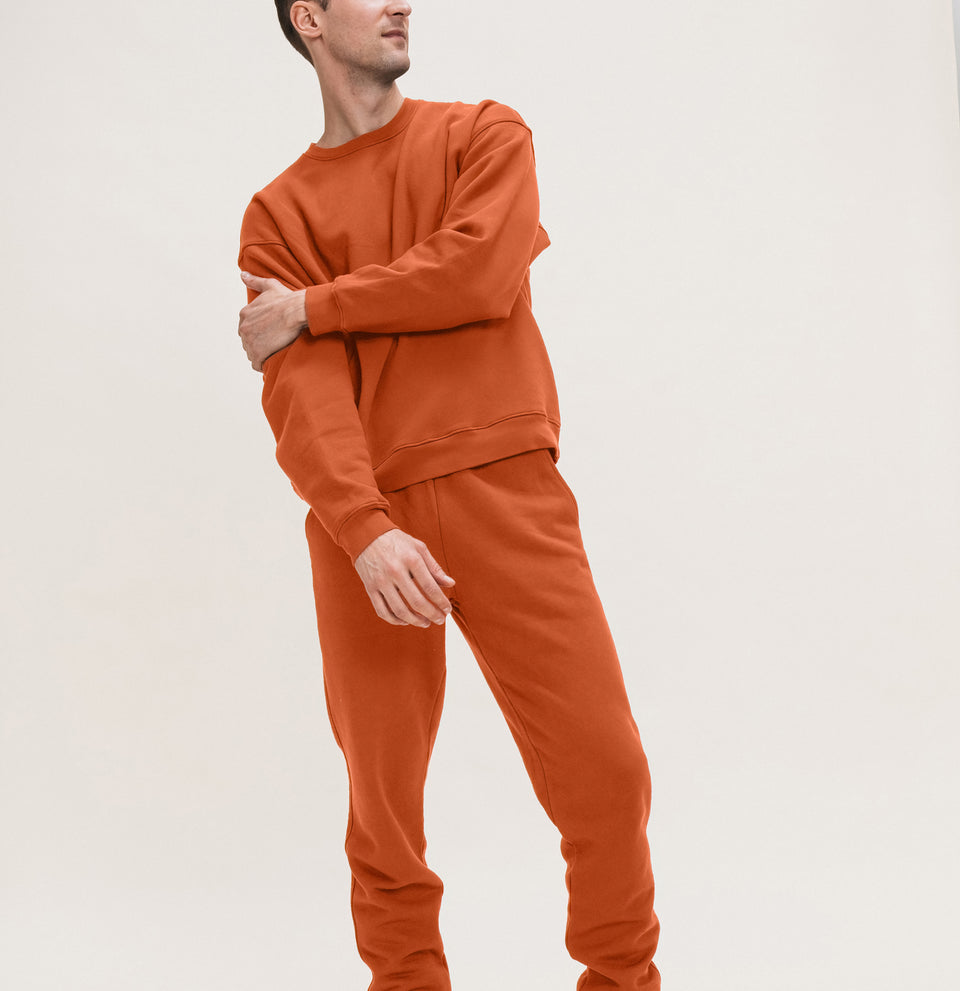 Oversized Crewneck in Negroni