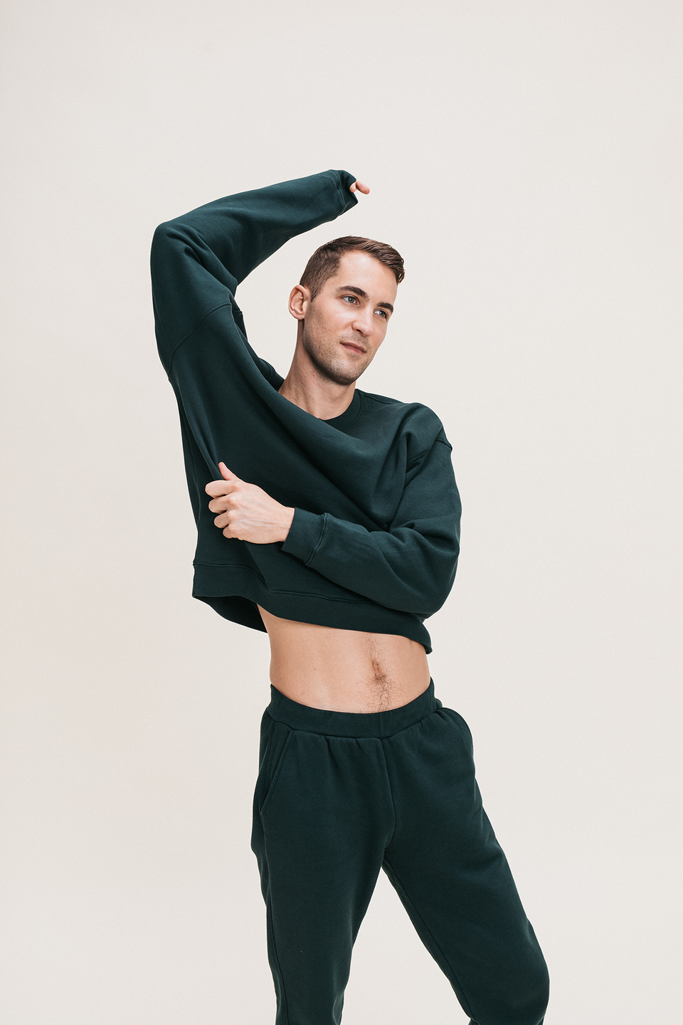 Oversized Crewneck in Grove