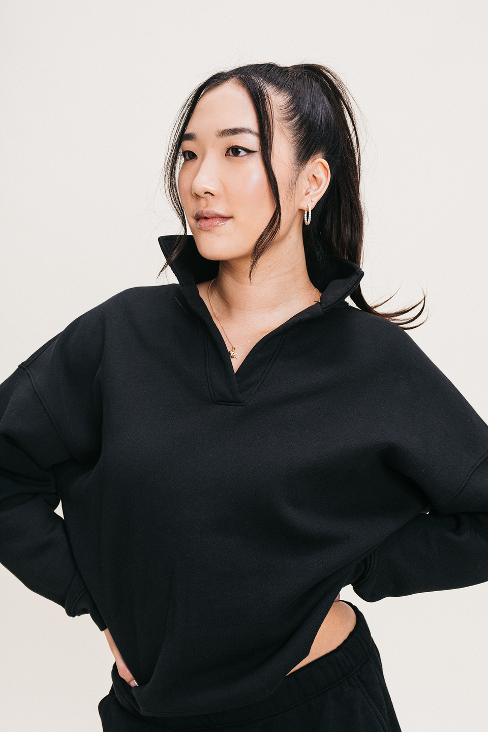 Polo Crew in Black