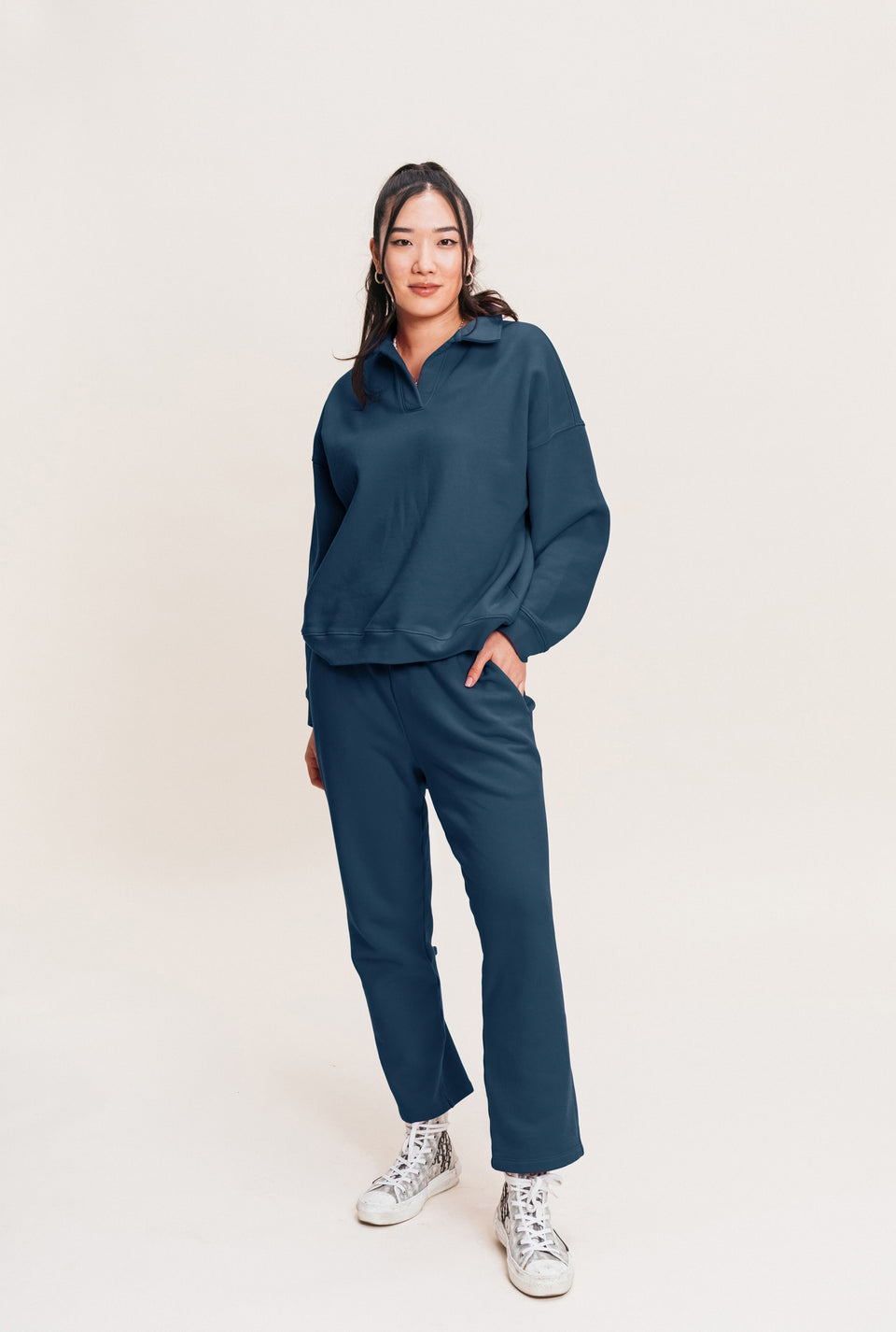 Cropped Pant in Cove
