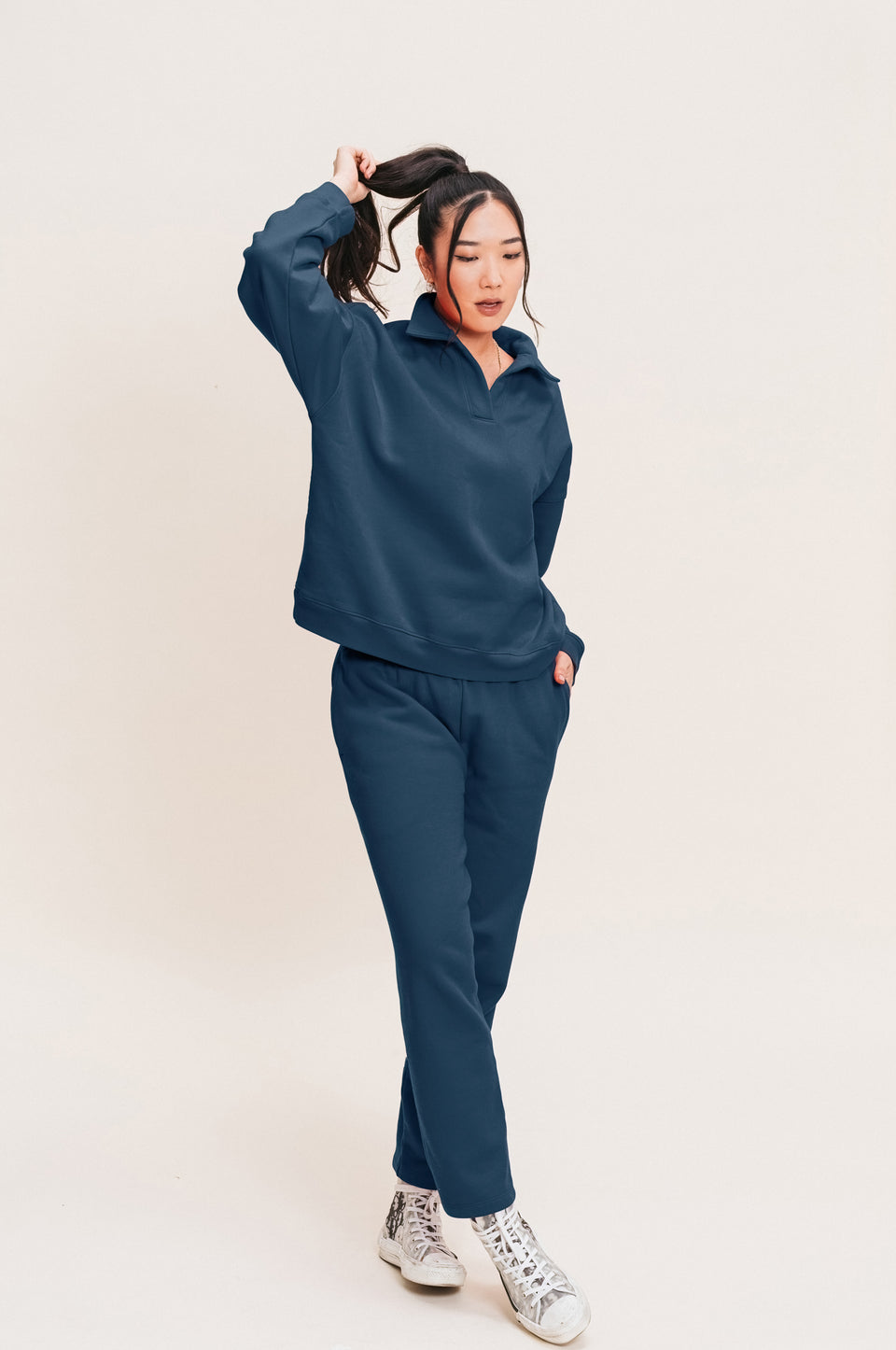 Cropped Pant in Cove