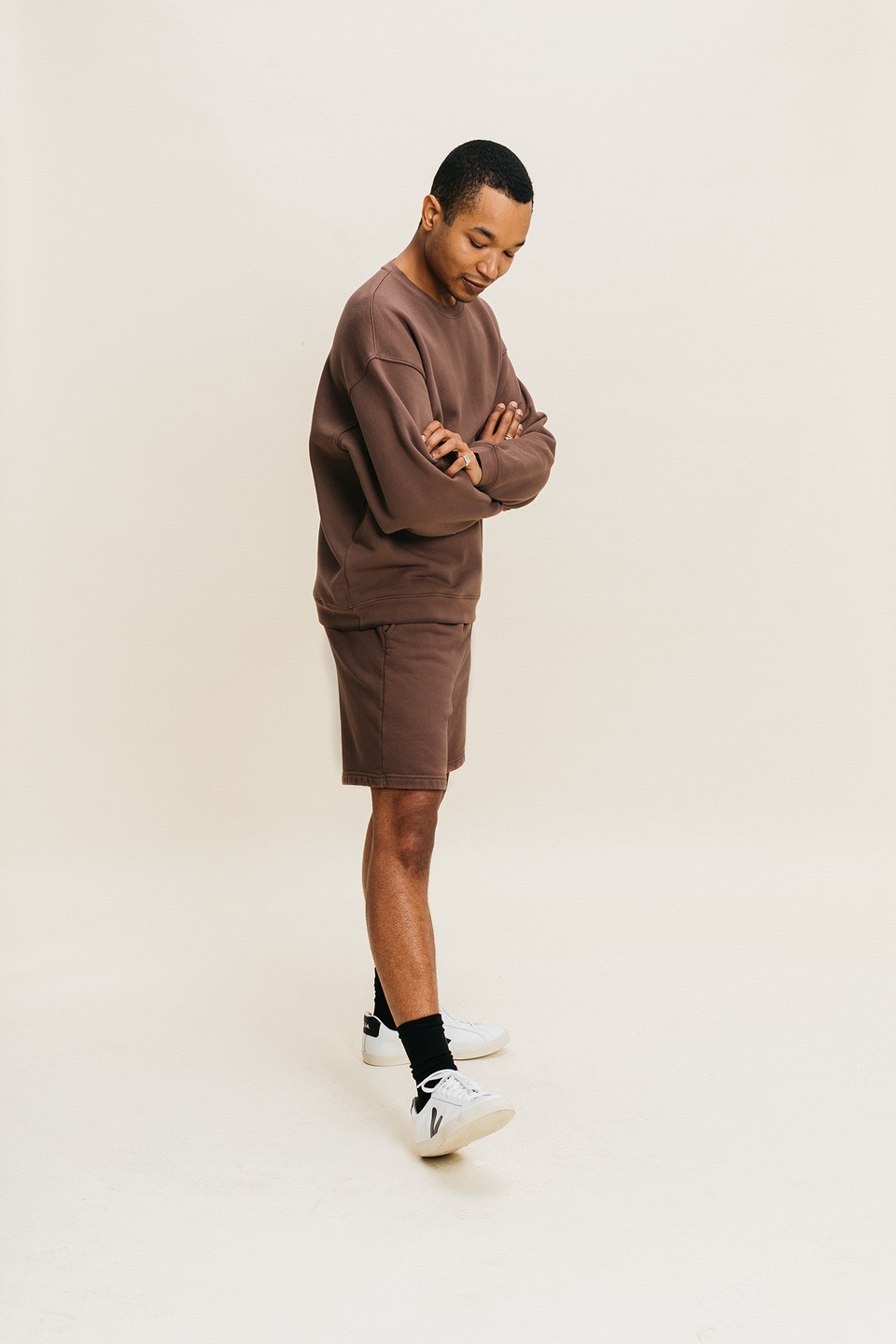Oversized Crewneck in Rye