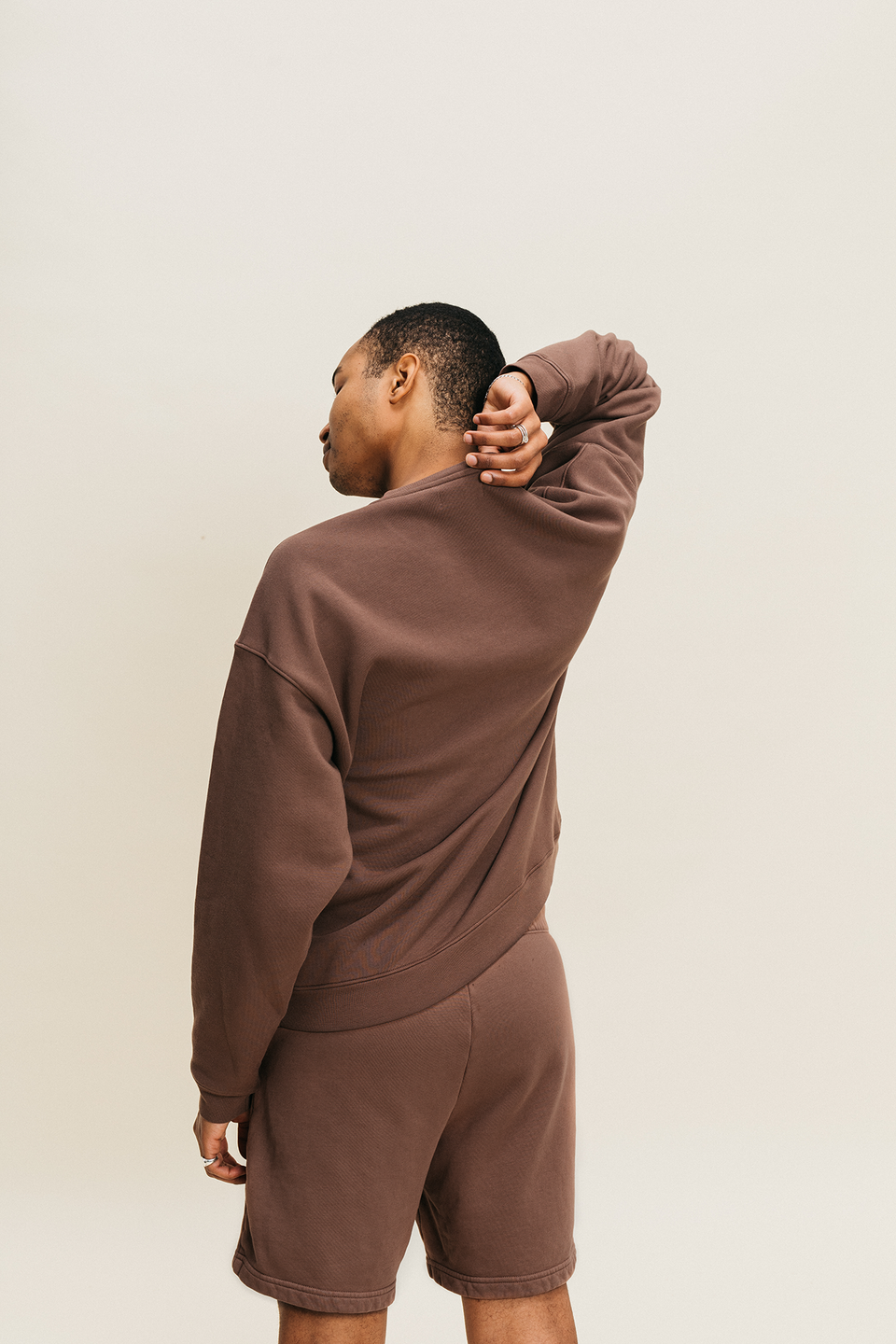 Oversized Crewneck in Rye