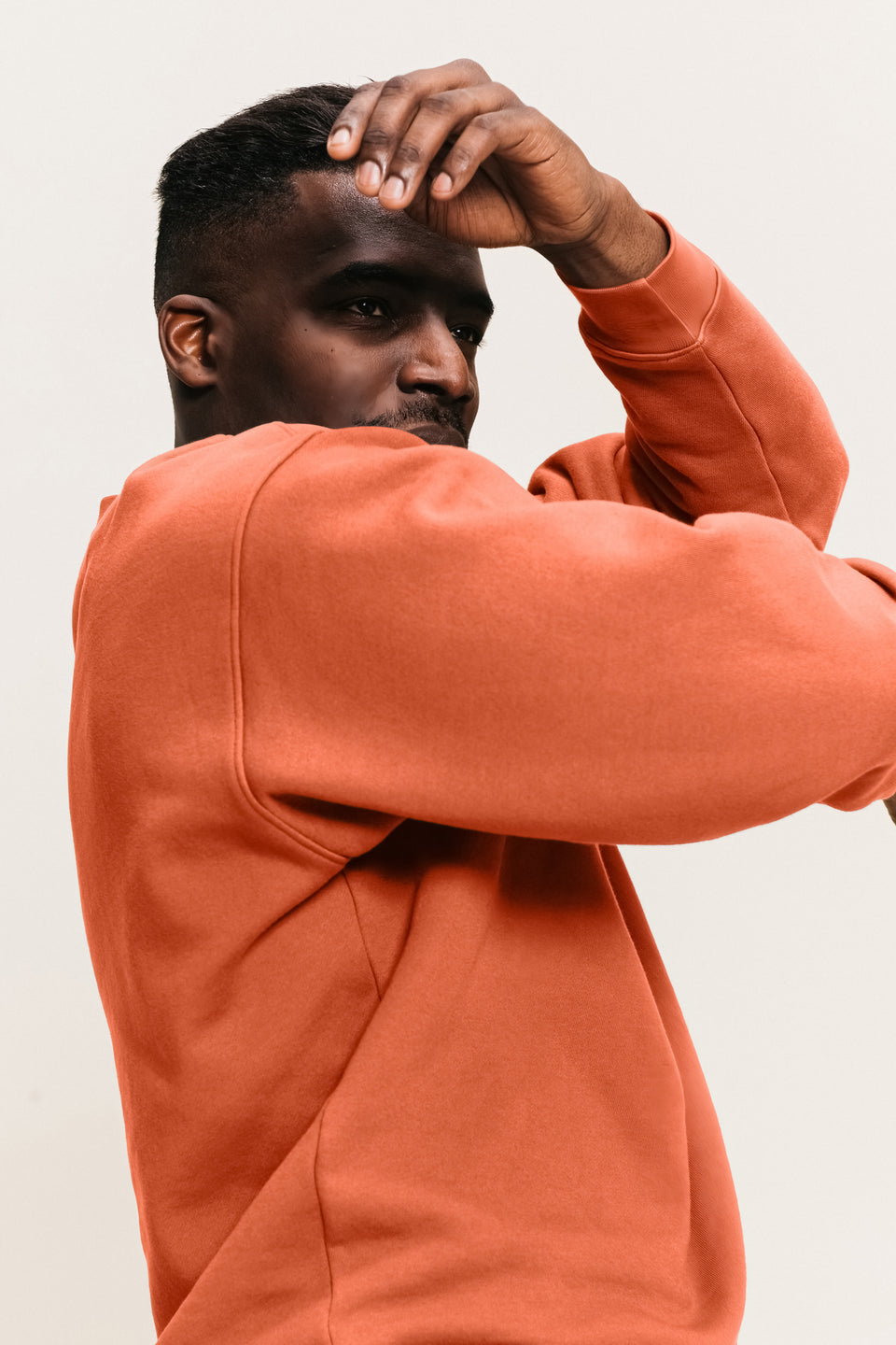Oversized Crewneck in Negroni