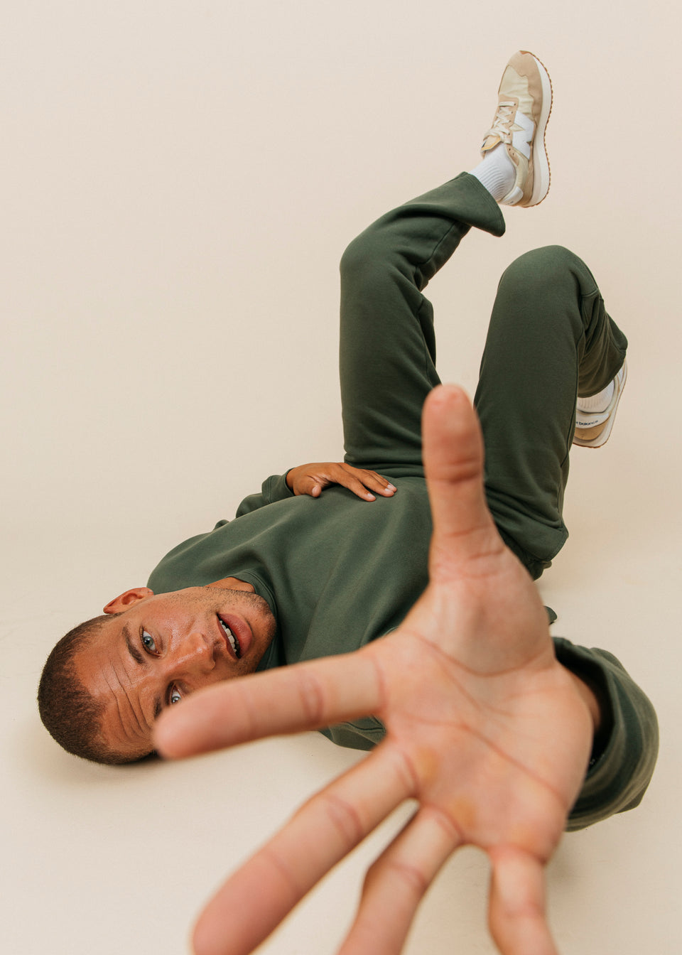 Oversized Crewneck in Spruce