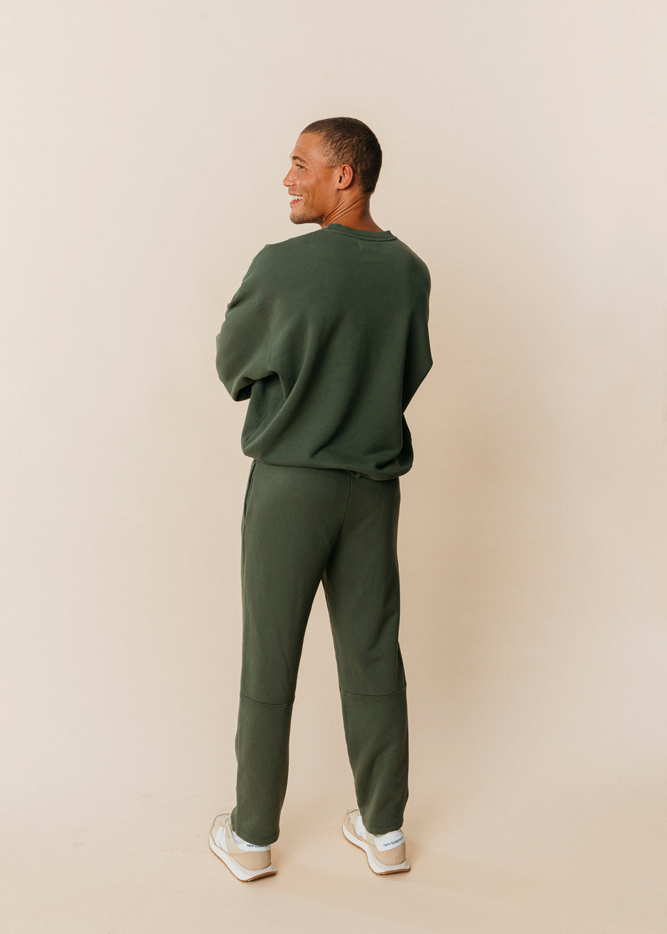 Oversized Crewneck in Spruce
