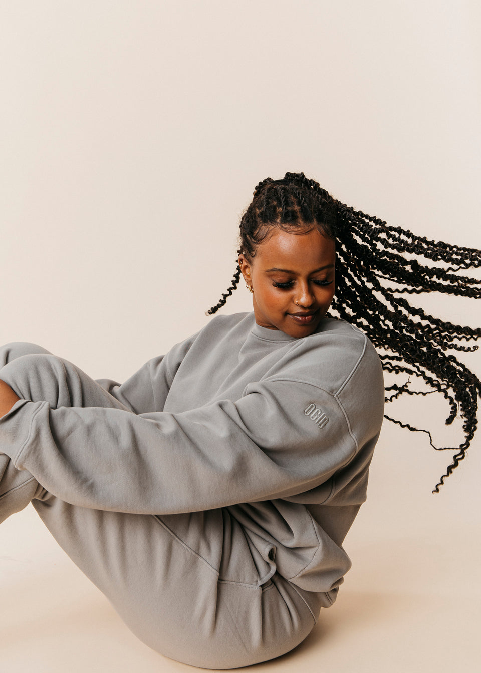 Oversized Crewneck in Ash