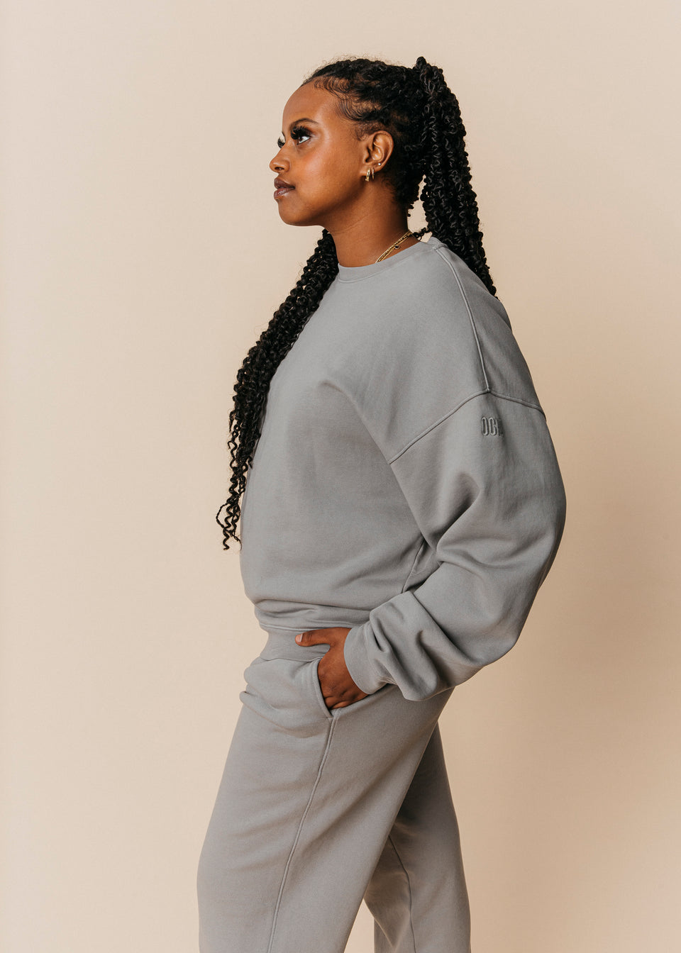 Cropped Pant in Ash