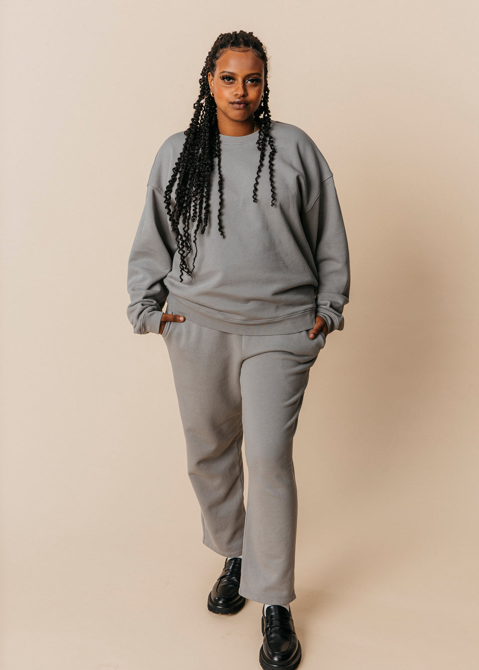 Cropped Pant in Ash