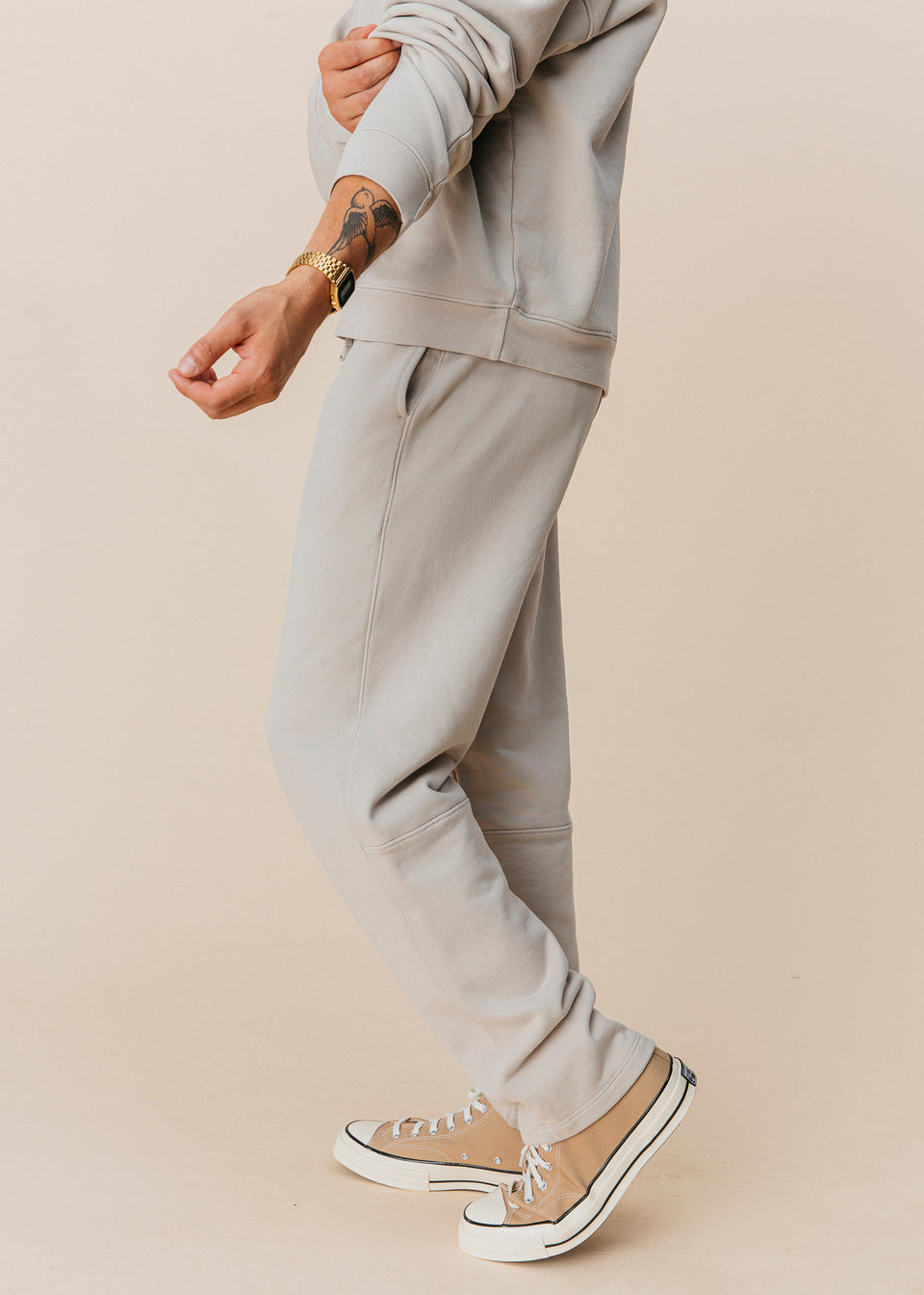 Straight Leg Pant in Stone