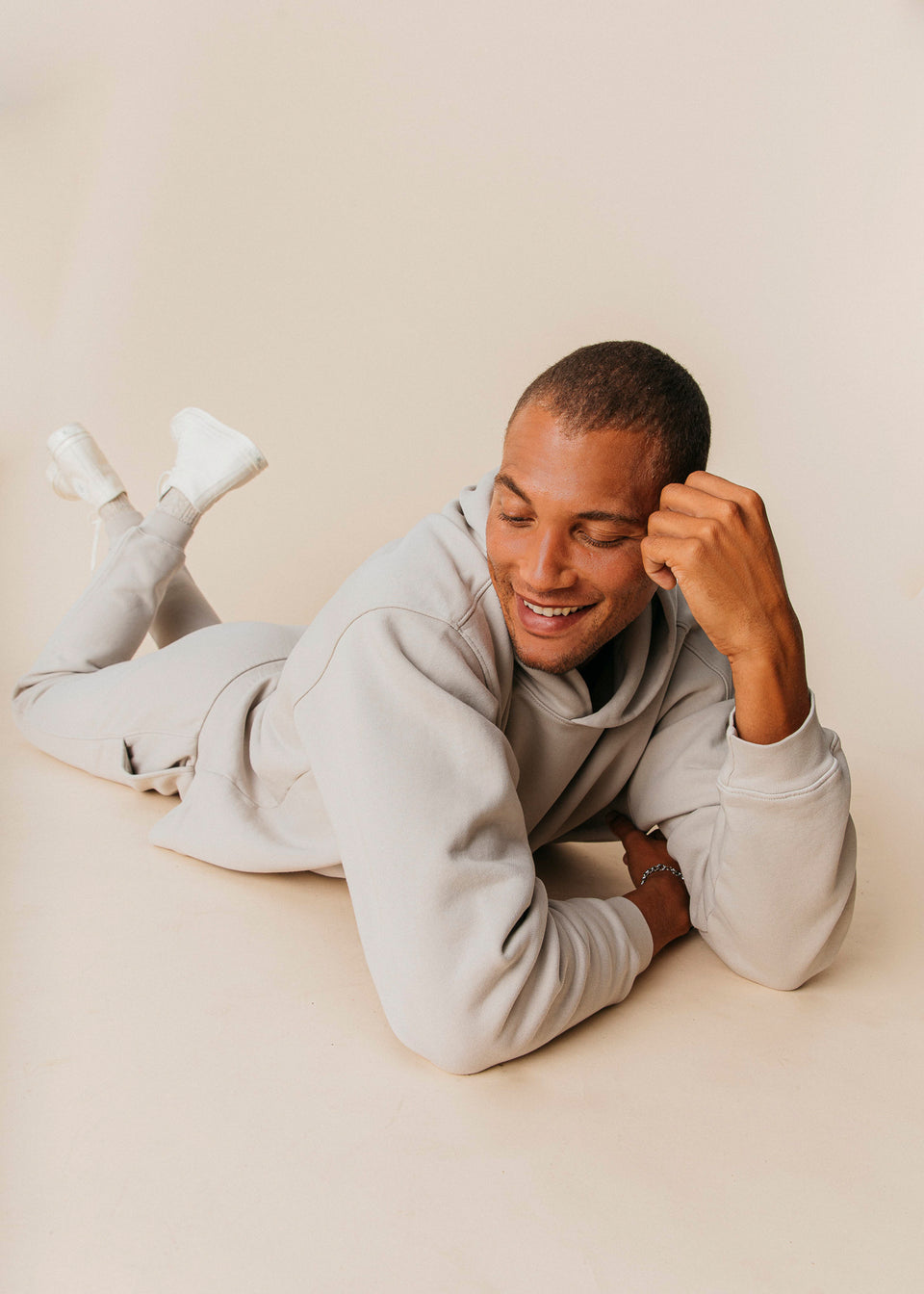 Oversized Hoodie in Stone