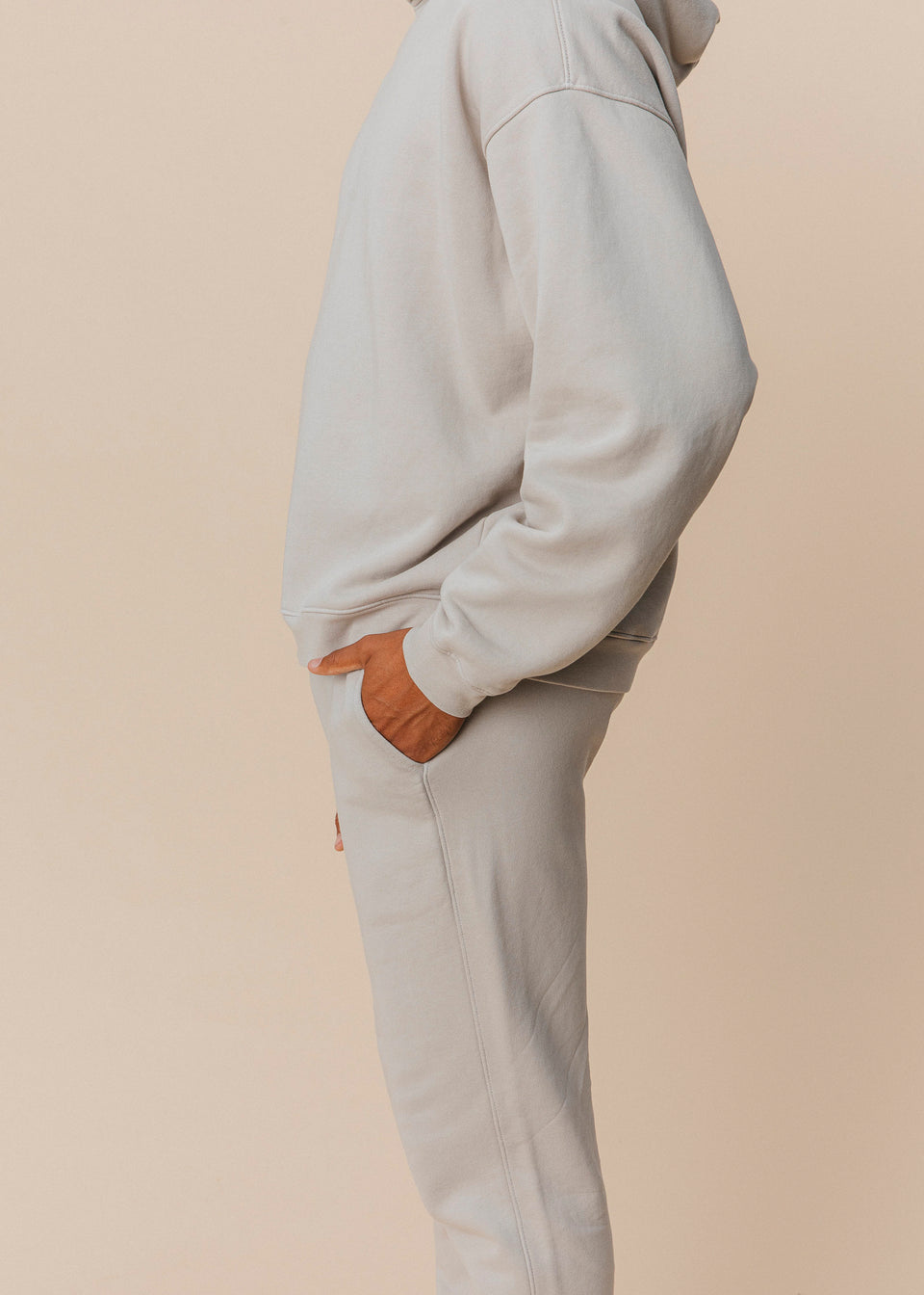 Oversized Hoodie in Stone