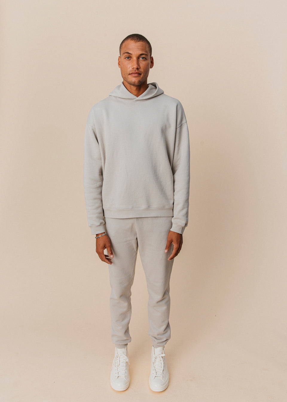 Oversized Hoodie in Stone