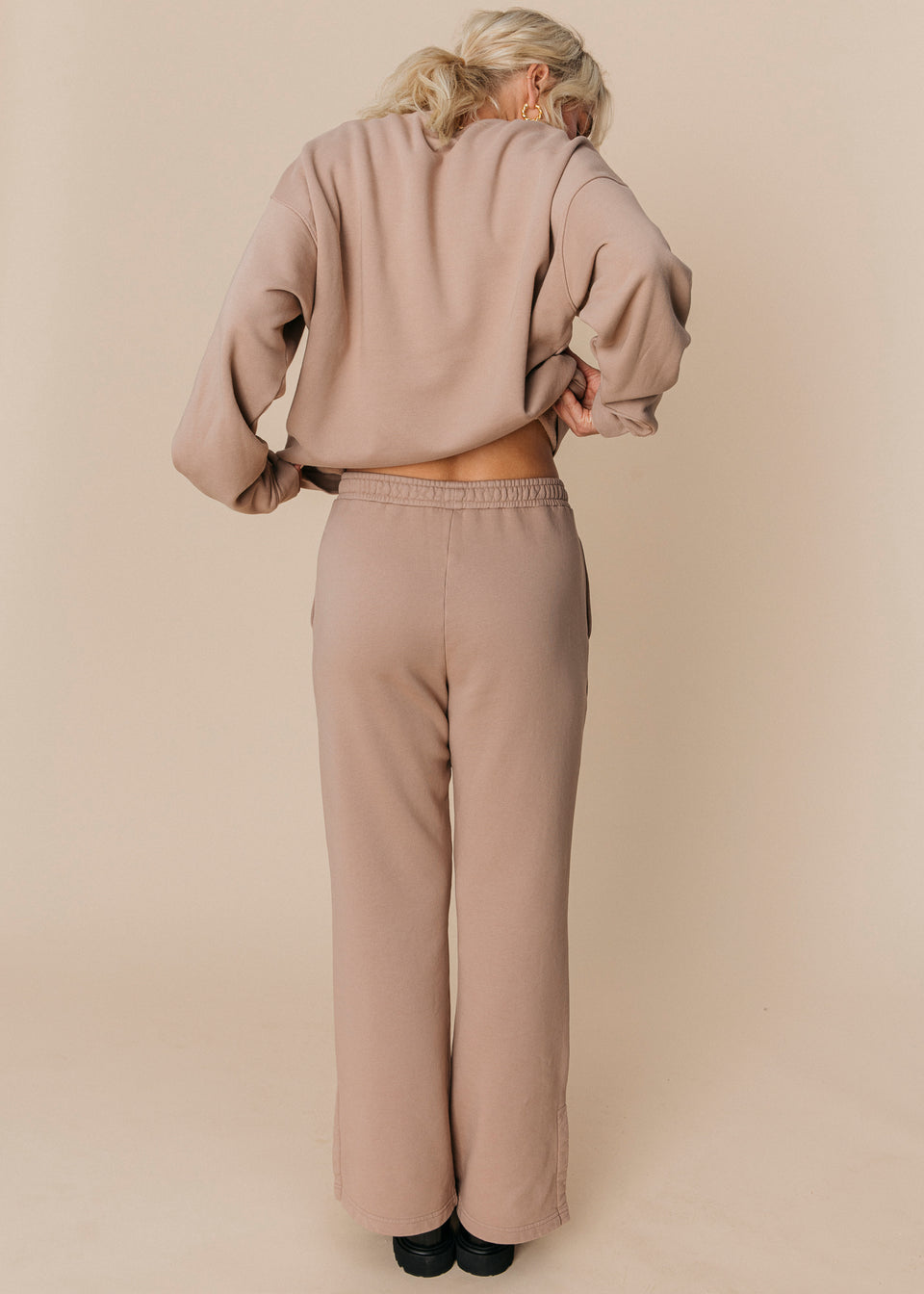 Oversized Crewneck in Fawn