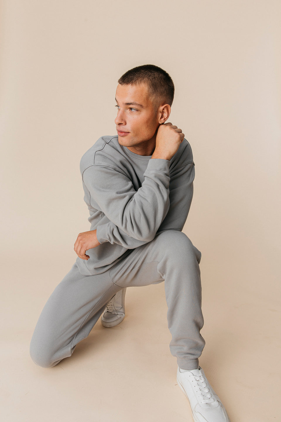 Oversized Crewneck in Ash