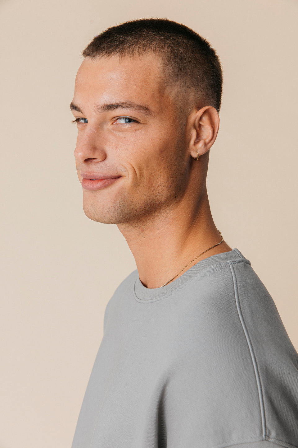 Oversized Crewneck in Ash