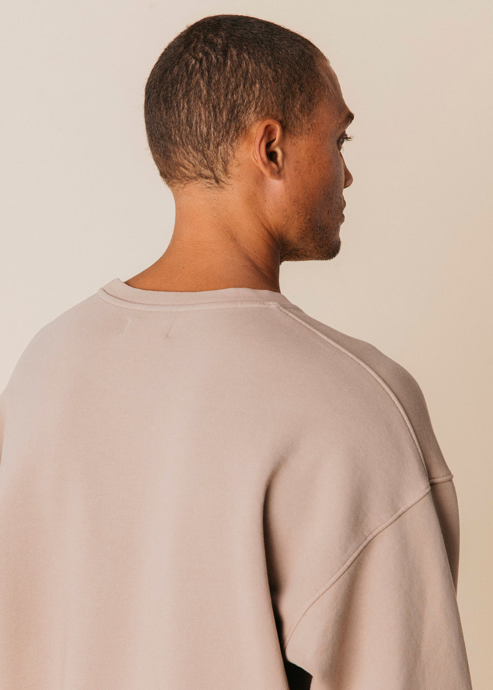 Oversized Crewneck in Fawn