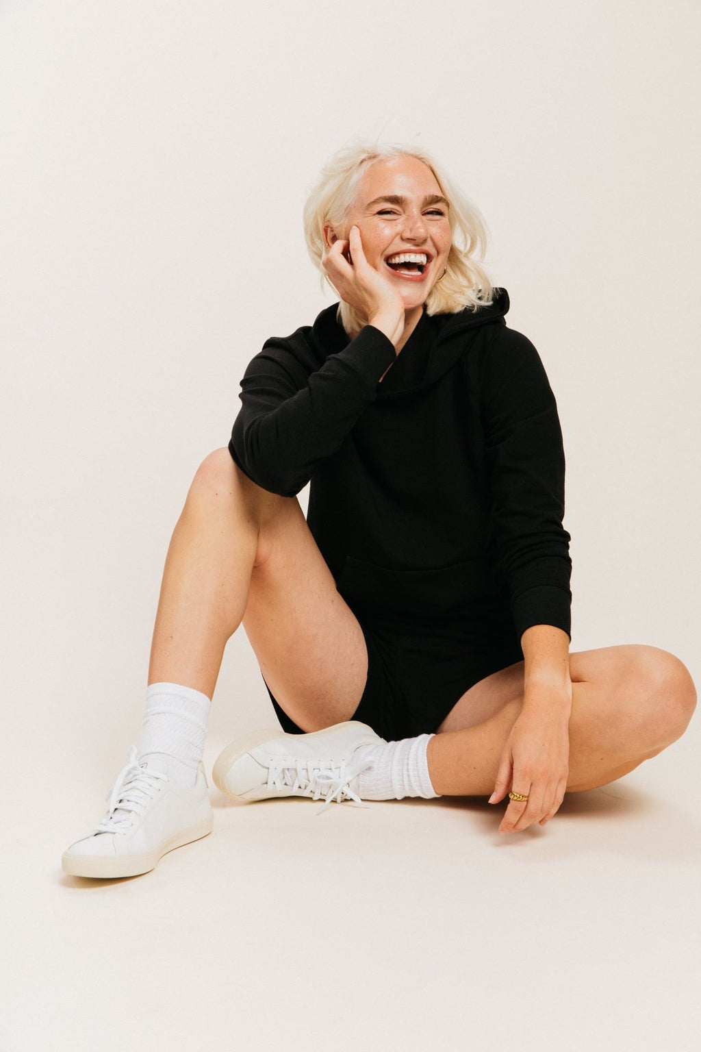 Classic Softcore Hoodie In Black Ocio Classic Softcore Hoodie In Black Ocio