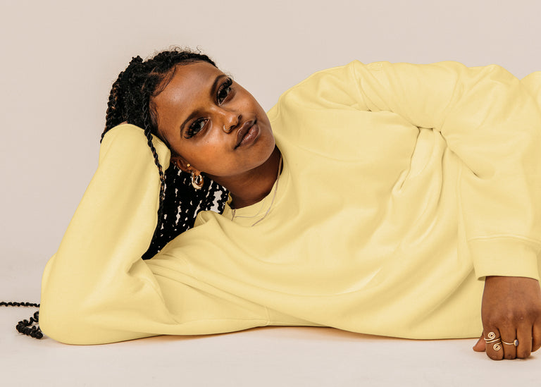 Oversized Crewneck in Zest