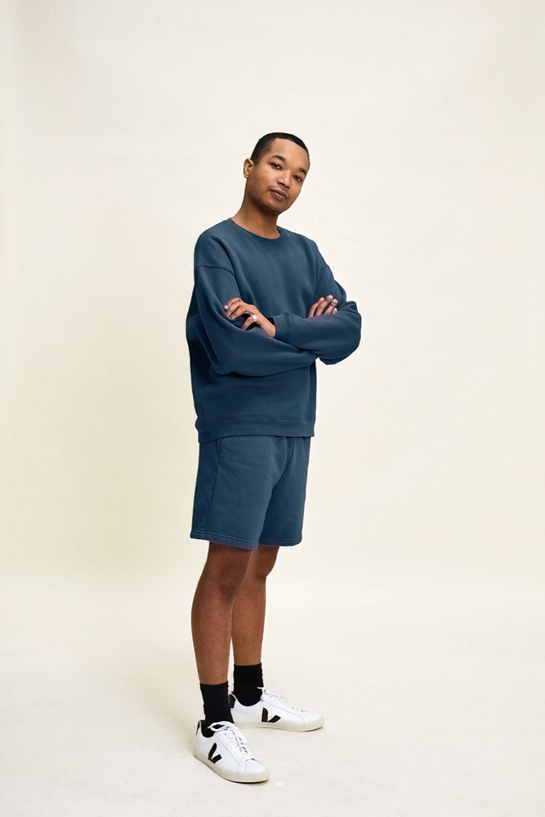 Oversized Crewneck in Cove